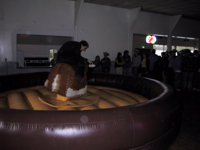 Alin Constantin's Photography - Miscellaneous pictures - Riding the mechanical bull (VS 7.1 party)
(Click on the picture for the full-size version)