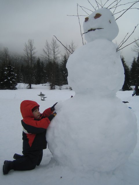 Alin Constantin's Photography - First snow 2010 - Repairing the snowman
(Click on the picture for the full-size version)