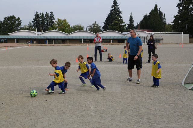 Radu's first Lake Hills soccer match
(Click on the picture for the full-size version)