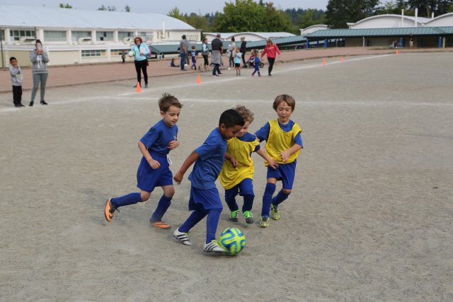 Radu's first Lake Hills soccer match
(Click on the picture for the full-size version)