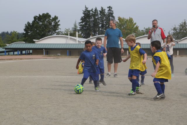 Radu's first Lake Hills soccer match
(Click on the picture for the full-size version)